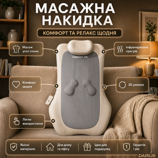 Масажна подушка Darius DRS-310C